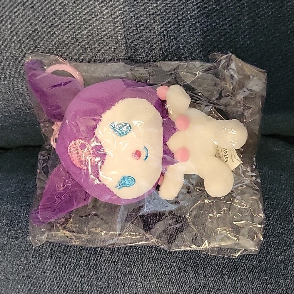 Kuromi plush keychain